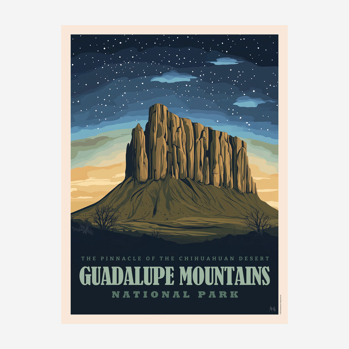 Guadalupe Mountains National Park - Art Print