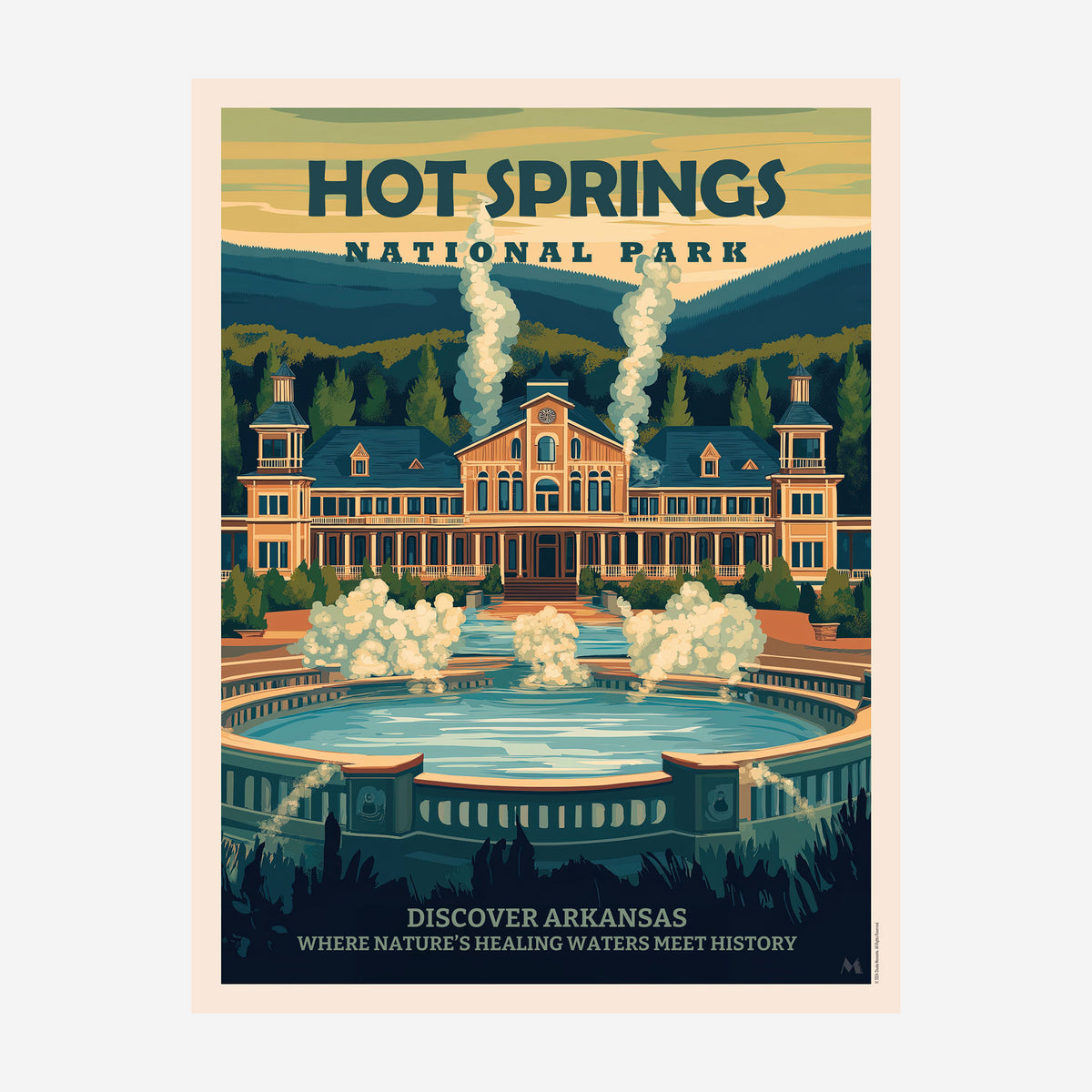 Hot Springs National Park - Art Print